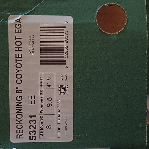 NIB Danner Coyote USMC 8" HW EGA boot M 8 W 9.5 - Picture 3 of 5